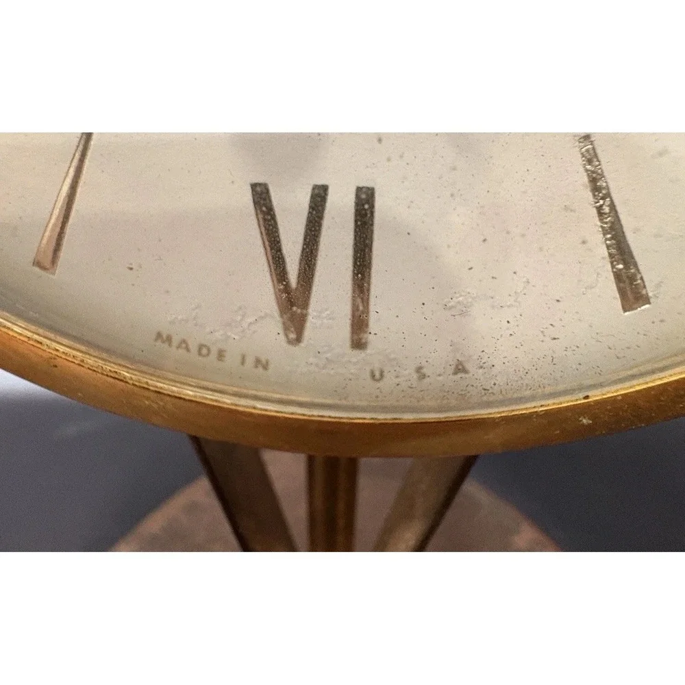 Vintage United Metal‎ Goods Electric Clock American Eagle Made In USA WORKS!